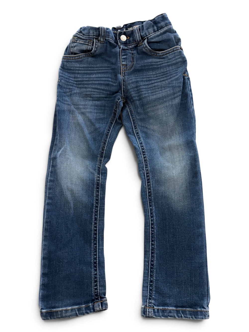 Cat & Jack Kids Slim Adjustable Waist Jeans in Blue Wash